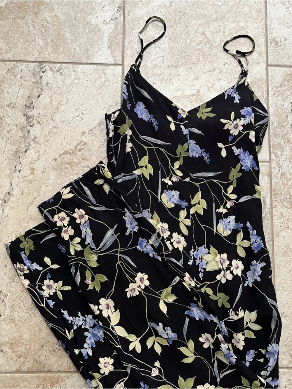 Reformation Black Floral Jumpsuit - Women's S - Spaghetti Strap Summer One Piece